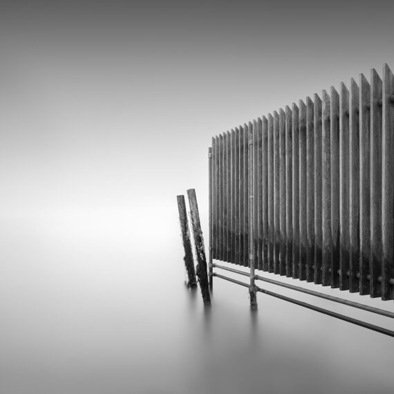 wood structure in the water of the markermeer